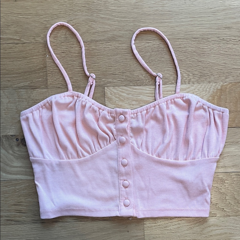 Forever 21 Light Pink Cropped TankTop